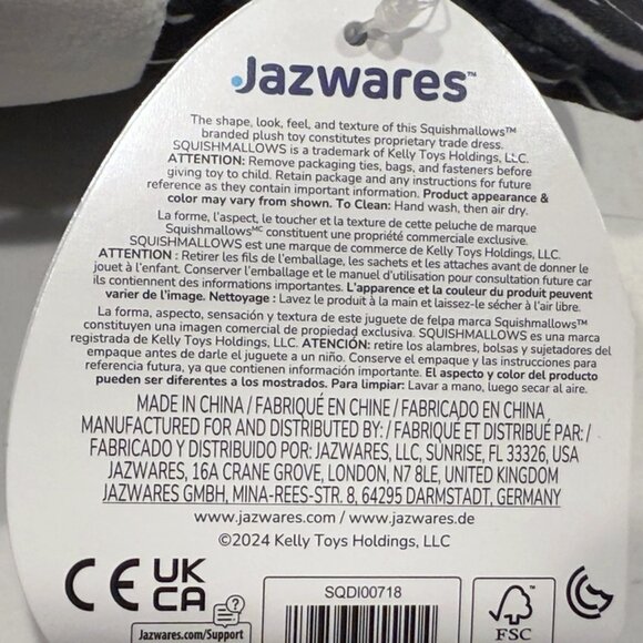 Squishmallows - Vampire Teddy, 8 Inch from Nightmare Before Christmas, 2024 - Picture 8 of 8